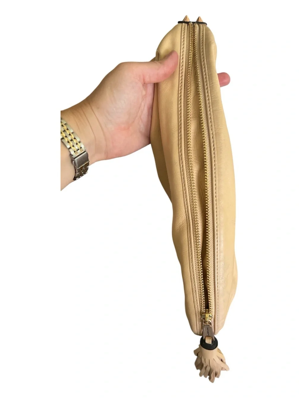 Rebecca Minkoff Tan Leather Bailey Tassel Hobo Bag